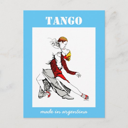 Made in Argentina Tango Briefkaart (Voorkant)