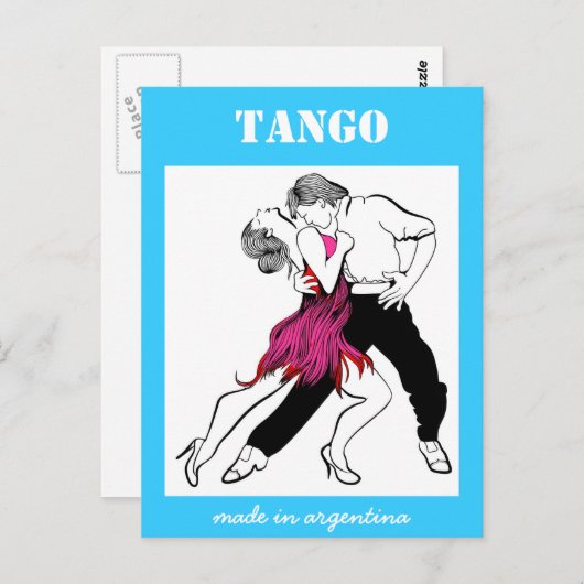 Made in Argentina Tango Briefkaart (Voorkant / Achterkant)