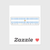 Made in Argentinië Barcode Vlag Sticker (Vel)