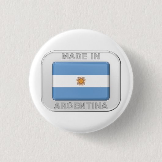 Made in Argentinië Ronde Button 3,2 Cm (Voorkant)