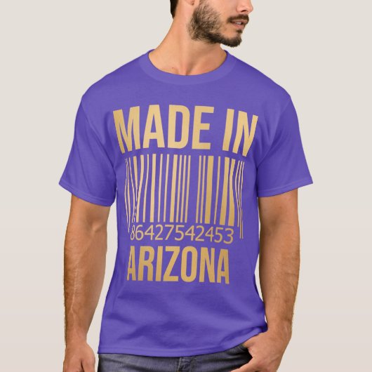 Made in Arizona in Gold T-shirt (Voorkant)