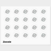 Made in Arizona Stamp Style Logo Symbool Black Ronde Sticker (Vel)