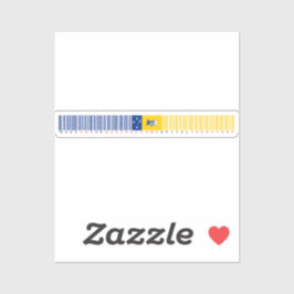 Made in Australian Capital Territory Barcode Flag Sticker