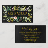 Made in Australië: inheemse bloemen Visitekaartje (Voorkant / Achterkant)