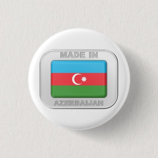 Made in Azerbeidzjan Ronde Button 3,2 Cm (Voorkant)