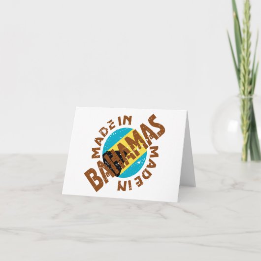 Made in Bahamas Bedankkaart (Voorkant)
