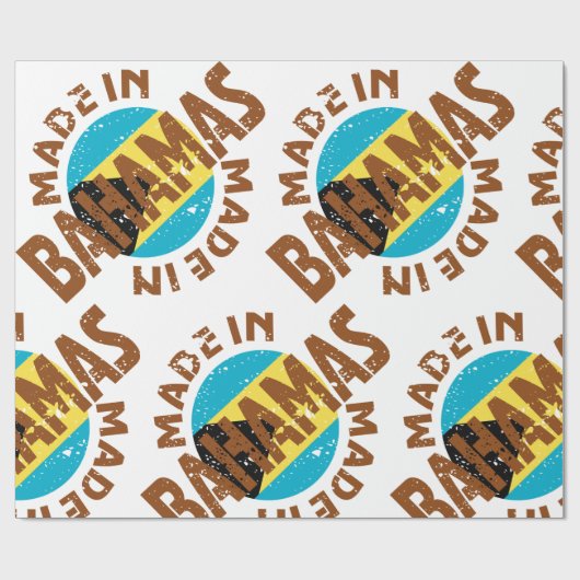 Made in Bahamas Cadeaupapier (Vlak)
