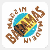 Made in Bahamas Vierkante Sticker (Voorkant)