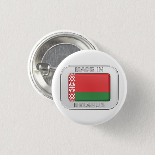 Made in Belarus Ronde Button 3,2 Cm (Voorkant /achterkant)