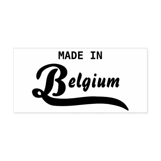 Made in België Rubberstempel (Afrduk)