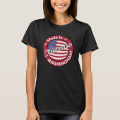 Made in Birmingham Alabama Stars and Stripes Flag T-shirt (Voorkant)