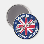 Made in Birmingham England Union Jack Flag Magneet (Voorkant / Achterkant)