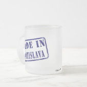 Made in Bratislava Matglas Koffiemok (Voorkant links)
