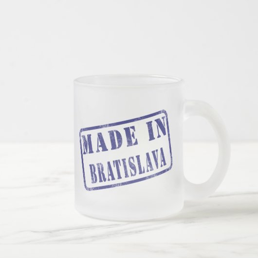 Made in Bratislava Matglas Koffiemok (Rechts)