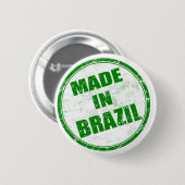 MADE IN BRAZILIË RONDE BUTTON 5,7 CM (Voorkant /achterkant)
