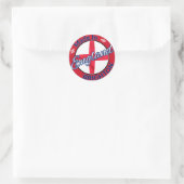 Made in Brighton England St George Flag Ronde Sticker (Tas)