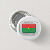 Made in Burkina Faso Ronde Button 3,2 Cm (Voorkant /achterkant)