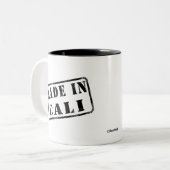 Made in Cali Tweekleurige Koffiemok (Voorkant links)