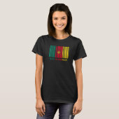 Made in Cameroon Flag Barcode T-shirt (Voorkant volledig)