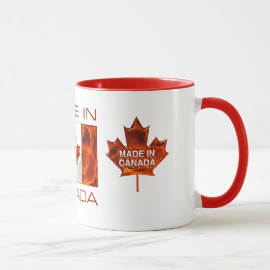 MADE IN CANADA 3D Leaf & Flag Mok (Rechts)