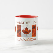 MADE IN CANADA 3D Leaf & Flag Mok (Midden)