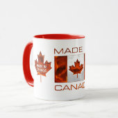MADE IN CANADA 3D Leaf & Flag Mok (Voorkant links)