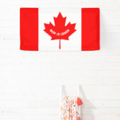 Made in Canada banner met Canadese vlag (Insitu)