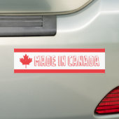 Made in Canada Bumpersticker (Op auto)