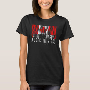 Made in Canada een lange tijd geleden Canadese Map T-shirt