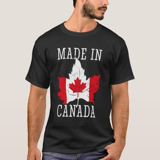 Made in Canada Funny Canadian T-shirt (Voorkant)
