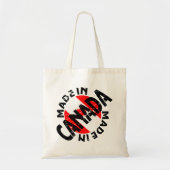Made in Canada Label Canvas tas (Voorkant)