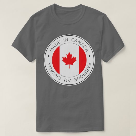 Made in Canada vlag T-shirt (Design voorkant)