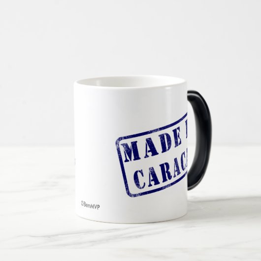 Made in Caracas Magische Mok (Voorkant rechts)
