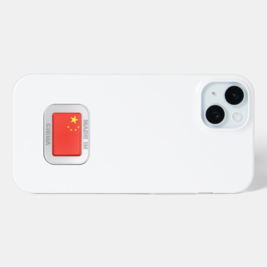 Made in China Case-Mate iPhone Case (Achterkant (horizontaal))