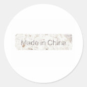 Made in China Ronde Sticker (Voorkant)