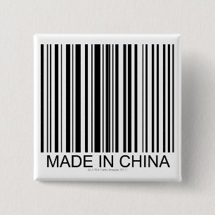 Made in China Vierkante Button 5,1 Cm