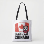 Made in Chinada Panda – Chinese Canadian Tote Bag (Voorkant)