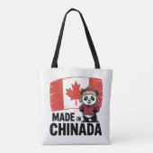 Made in Chinada Panda – Chinese Canadian Tote Bag (Achterkant)