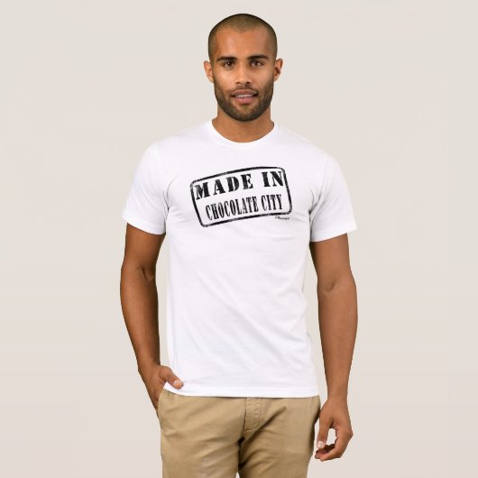 Made in Chocolate City T-shirt (Voorkant volledig)