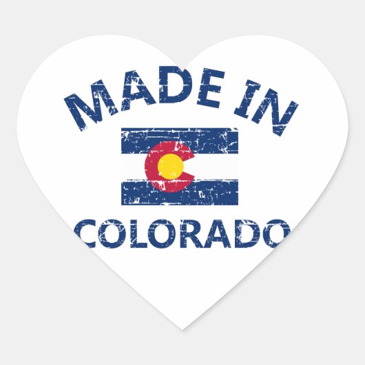 Made in Colorado Hart Sticker (Voorkant)