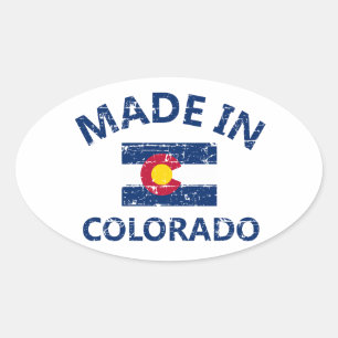 Made in Colorado Ovale Sticker