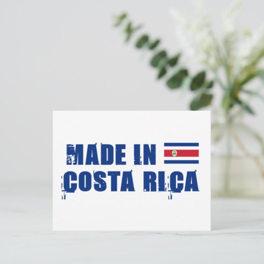 Made in Costa Rica Briefkaart (Staand voorkant)