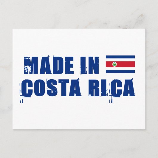Made in Costa Rica Briefkaart (Voorkant)