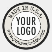 Made in Country of Origin Stickers Productlabels (Voorkant)