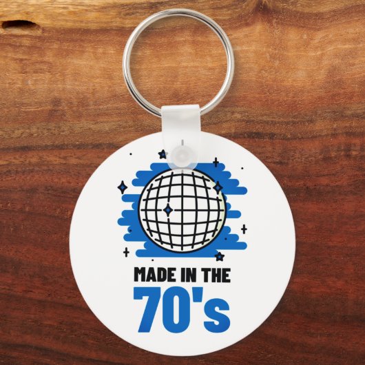 Made in de 70 Button Sleutelhanger (Voorkant)