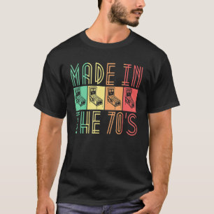 Made in de 70s Pinball Retro Arcade voor mannen T-shirt