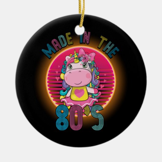 Made in de 80's mijn kleine Pony Moonstone Keramisch Ornament (Voorkant)