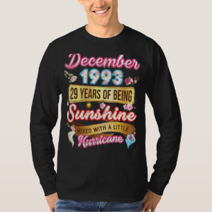 Made in december 1993 Girl 29 jaar oude 29e geboor T-shirt
