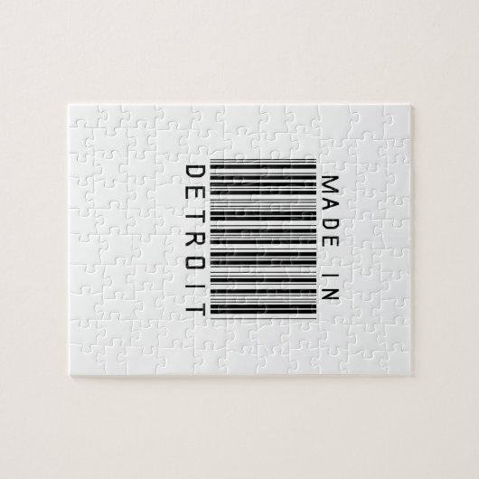 Made in Detroit Barcode Legpuzzel (Horizontaal)