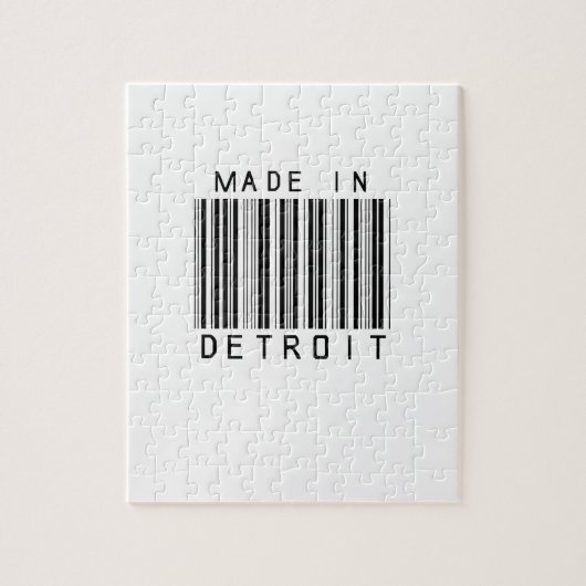 Made in Detroit Barcode Legpuzzel (Verticaal)